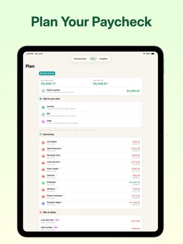 Pocket Register iPad screenshot