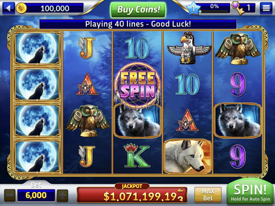 Screenshot #5 pour Wolf Bonus Casino -Vegas Slots