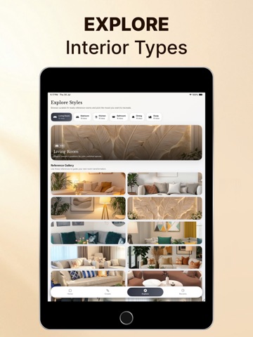 Home Decor AI Interior Design iPad screenshot