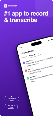 TranscribeX: AI Voice to Text screenshot