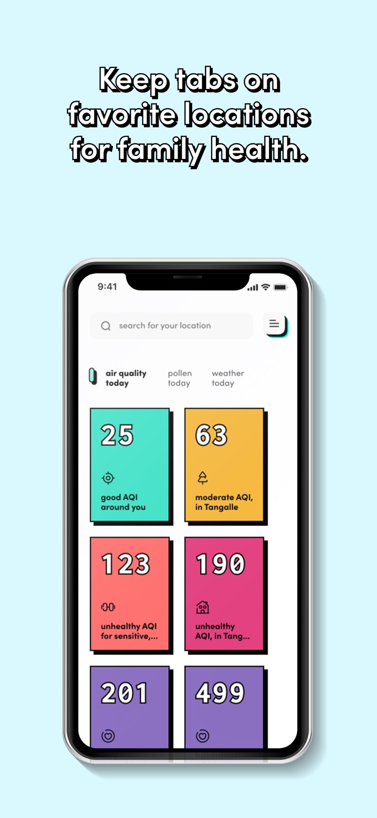 Ambee: Air Quality & Pollen iphone screenshot 1