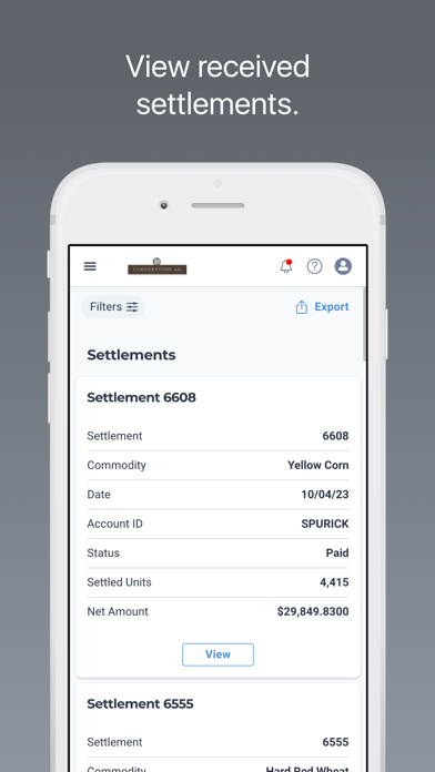 Cornerstone Ag, LLC Screenshot