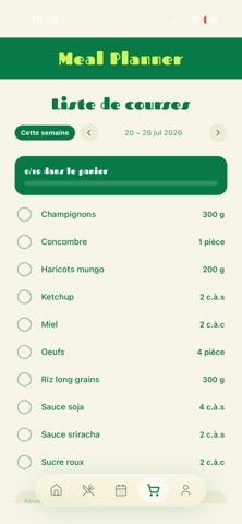 MealPlanner - Recettes & Repas iPhone screenshot