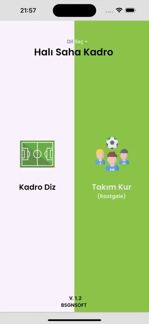 Halı Saha Kadro screenshot 1