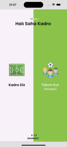 Halı Saha Kadro screenshot