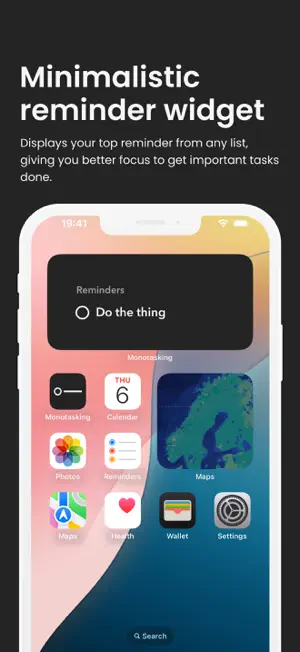 Monotasking: reminders widget screenshot 1