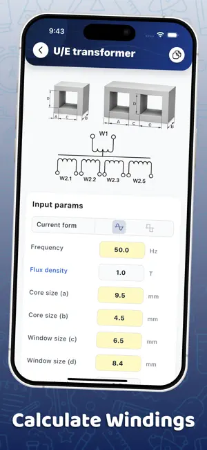 Transformer Calculation Tool screenshot 2