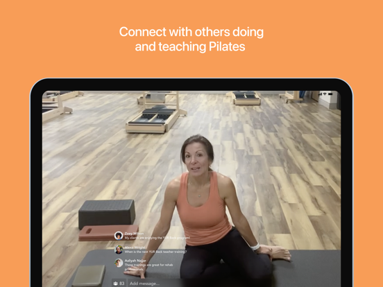 PHI Pilates Connect iPad screenshot 1 - Health & Fitness app