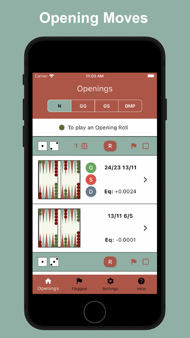 Screenshot 1 of bgOpenings App