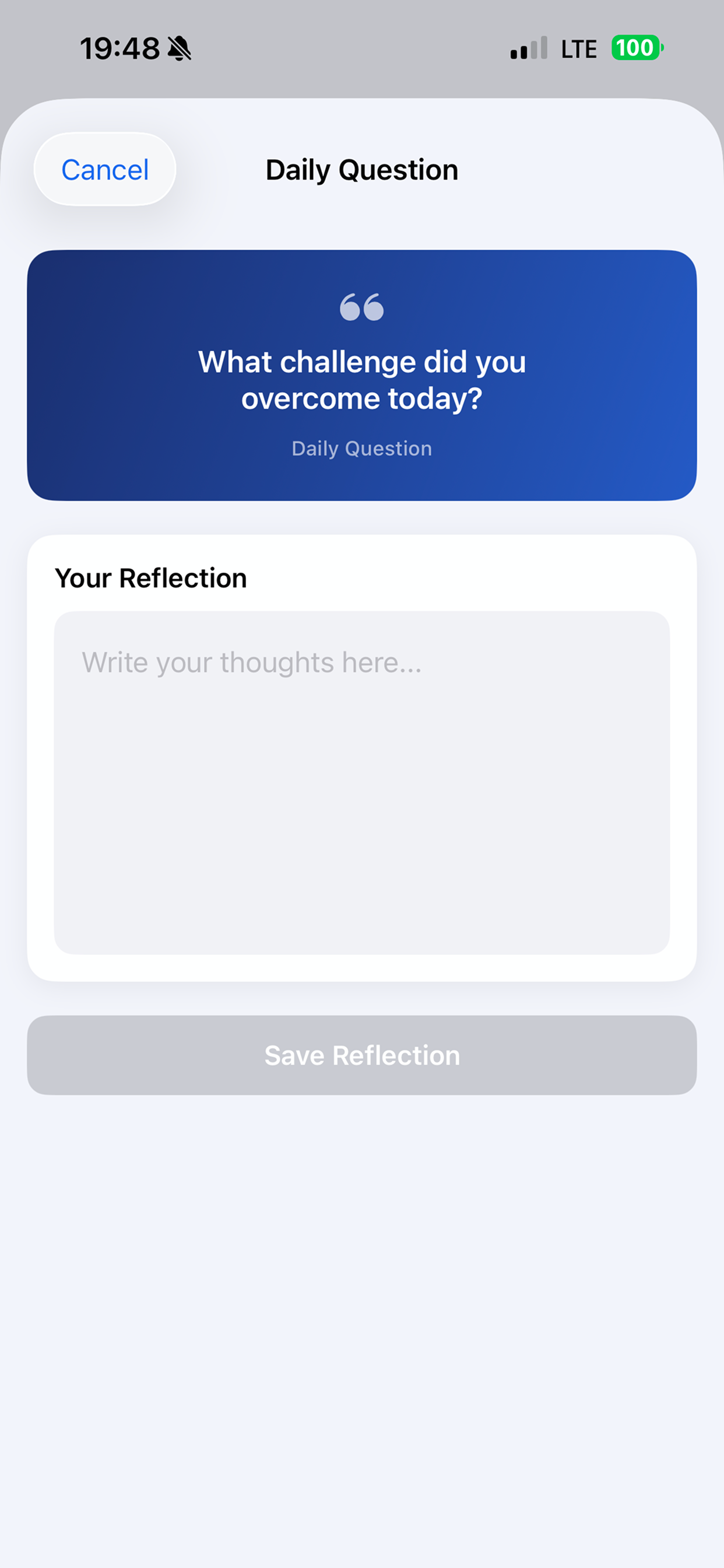 Life Dashboard: Mood & Goals