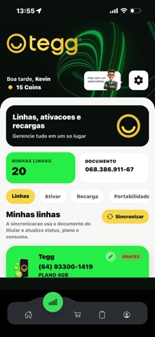 Tegg Telecom screenshot