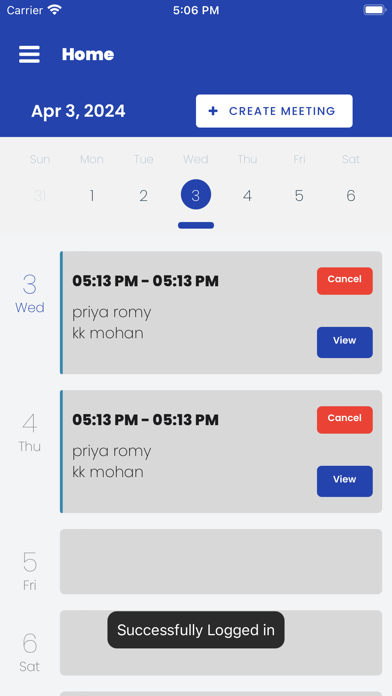 Medischedule. Screenshot