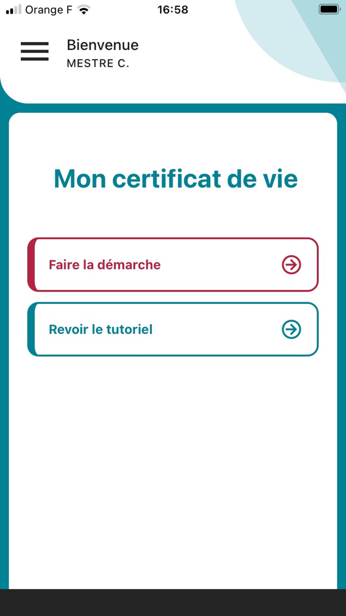 Mon certificat de vie