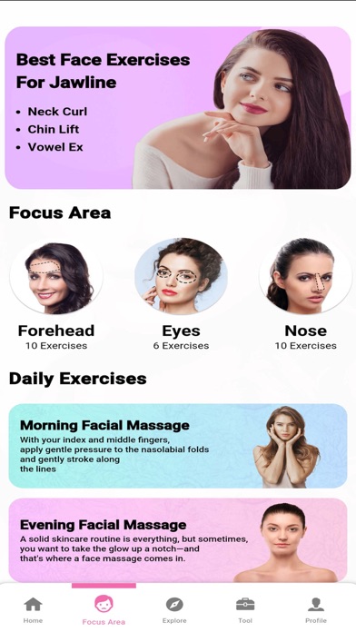 Screenshot #3 pour Face Yoga, Jawline: Facejoy