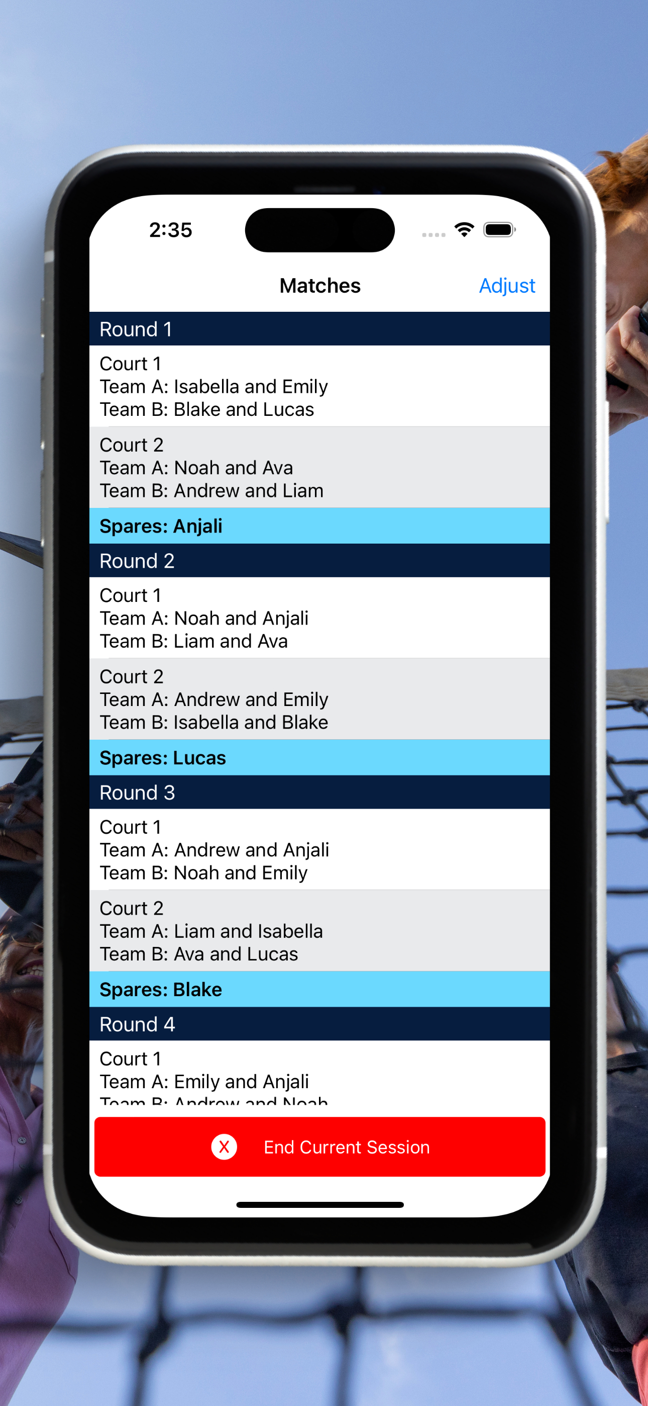 Pickleball Match Maker