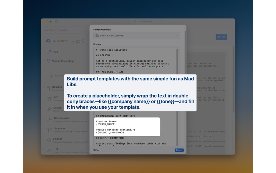 #8. PromptCurator (macOS) 由: Anthony Feddersen