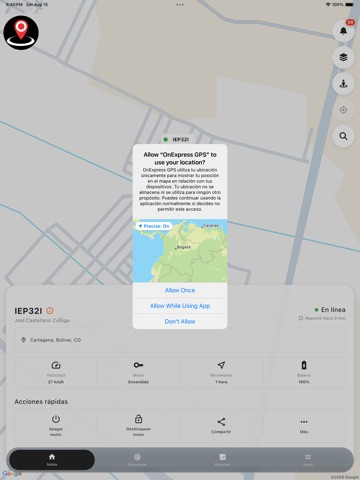 Locatech GPS iPad screenshot