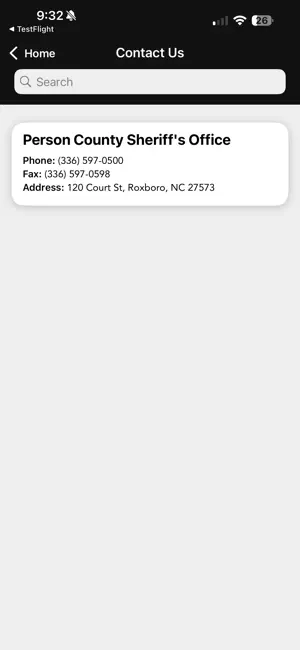 Person County Sheriff, NC screenshot 2