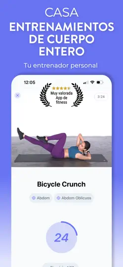 Captura de pantalla de Entrenamientos Diarios:En Casa en iPhone 1
