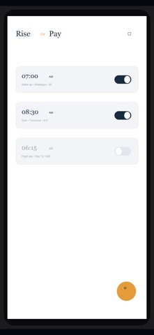 RiseOrPay - Alarm Screenshot 1 of 3