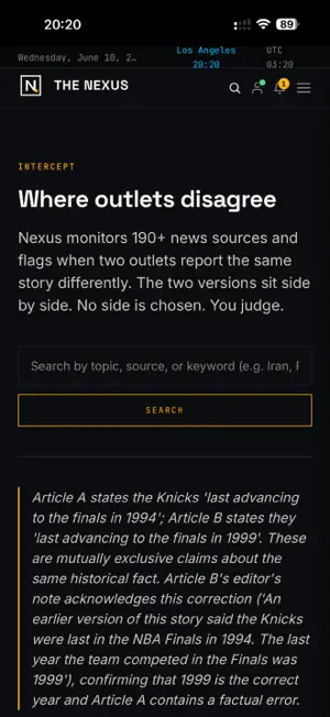 The Nexus: News Intelligence screenshot 4