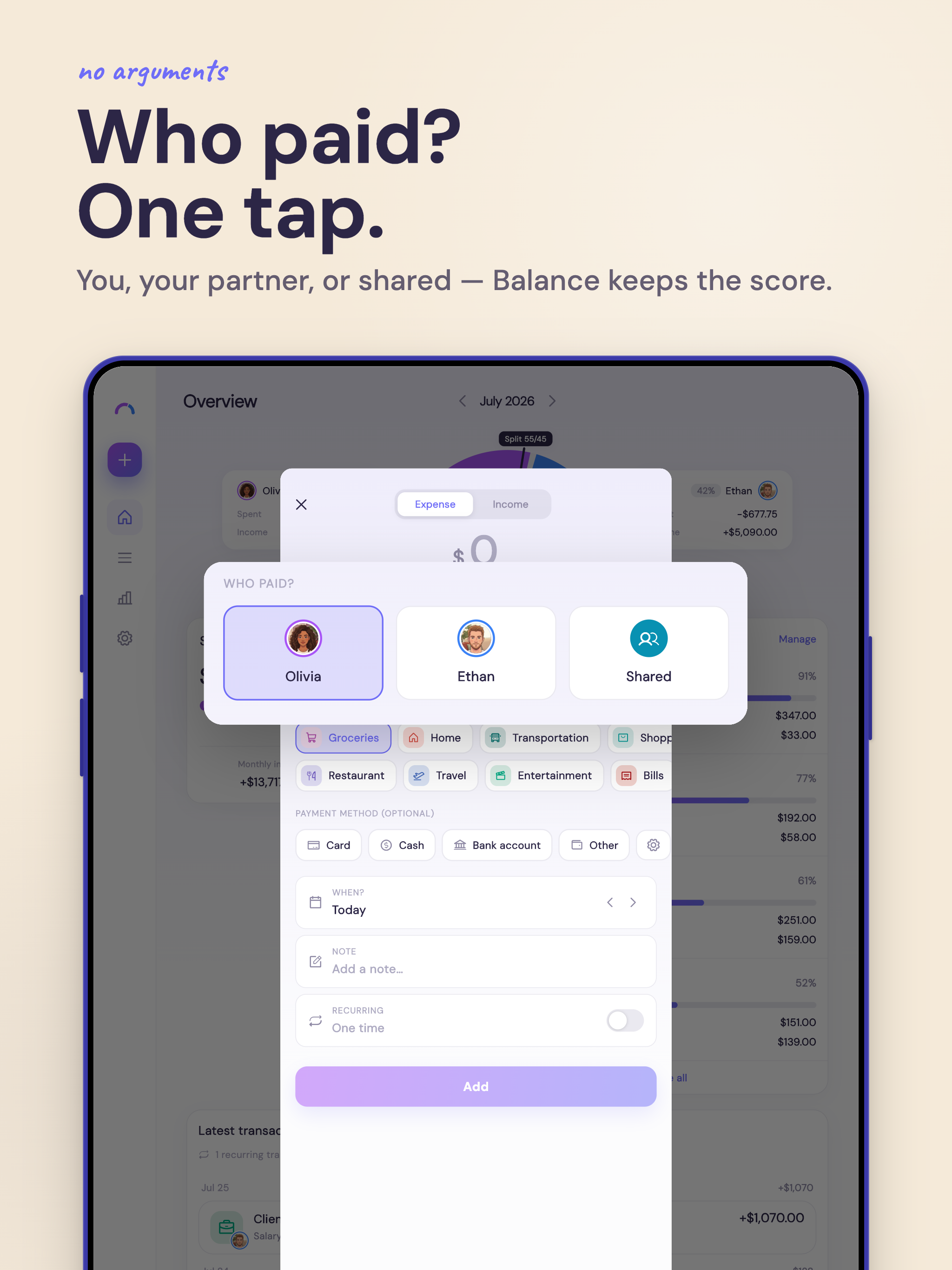Couples Budget Tracker—Balance screenshot 10