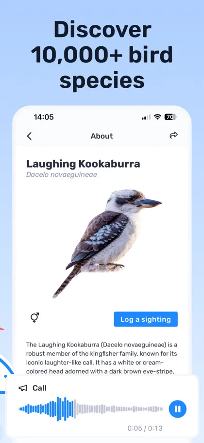 Captura de tela 4 de 6 de Birda - Bird Identifier