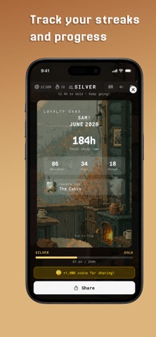 Cafe Pomo: ambient study vibes screenshot