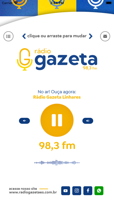 Rádio Gazeta FM Screenshot
