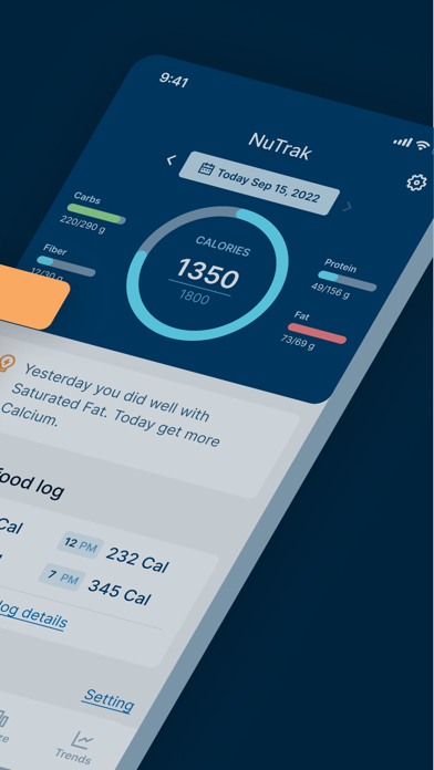 NuTrak iPhone screenshot 6 - Health & Fitness app