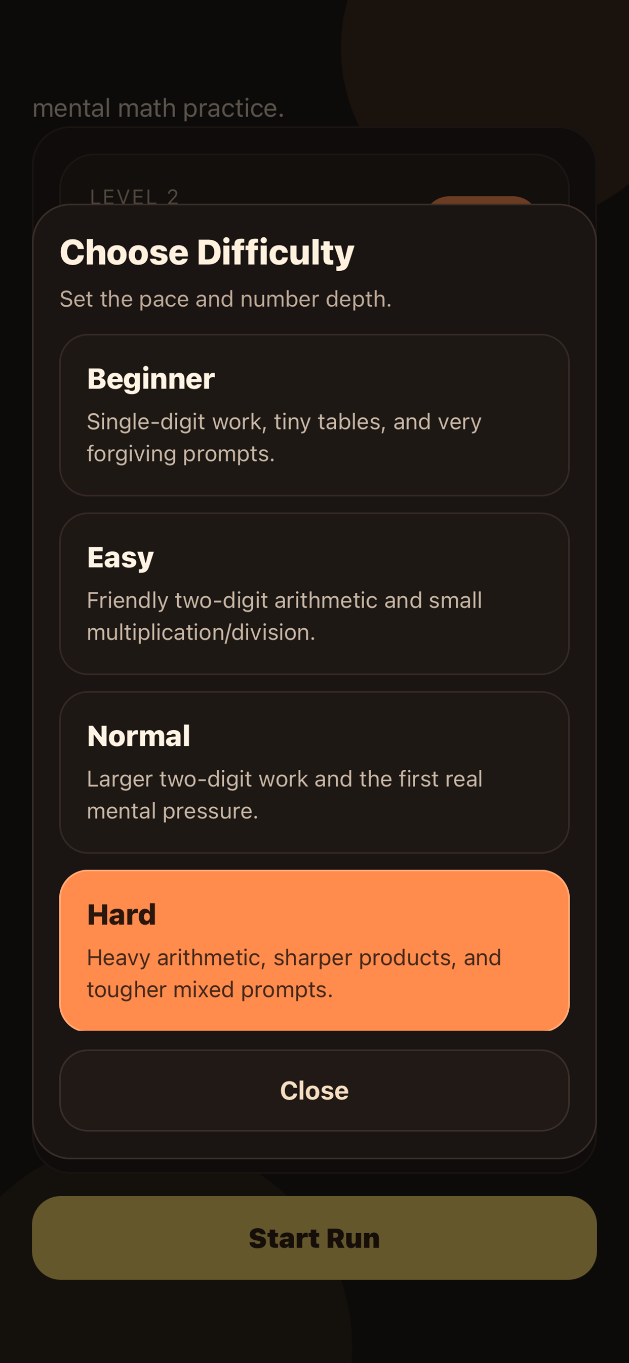 Mathlete: Mental Math Game screenshot 3