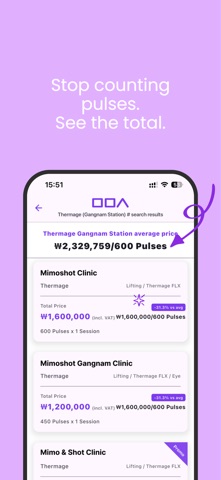 Mimoshot – K-Clinic Prices iPhone screenshot