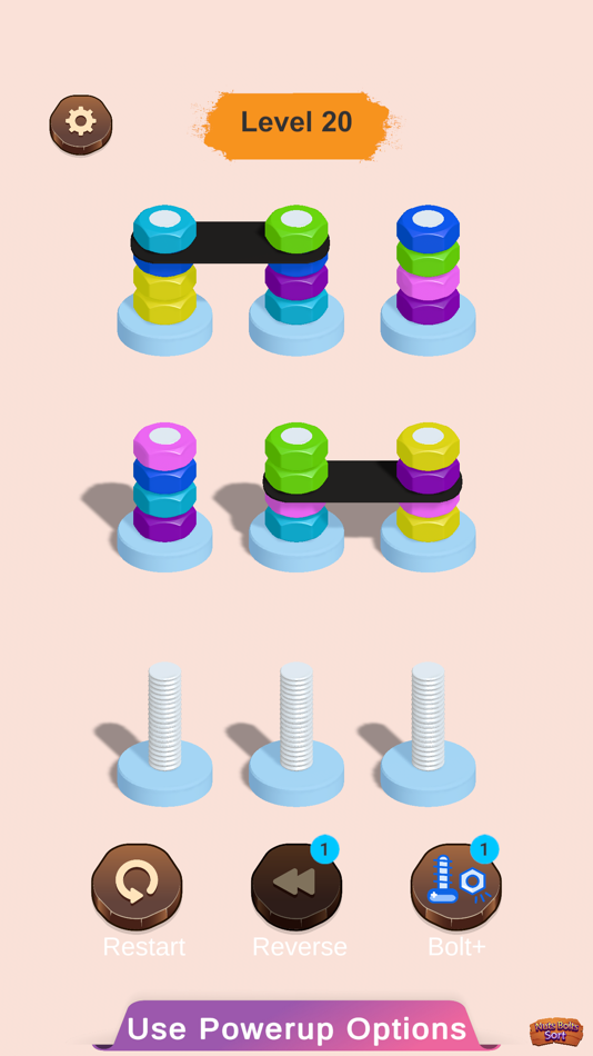 #2. Nuts And Bolt Sort Puzzle Game (iOS) 来自: Atif Mumtaz