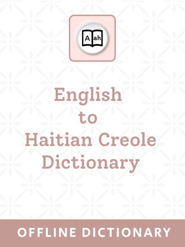 Haitian Creole Dictionary iPad screenshot