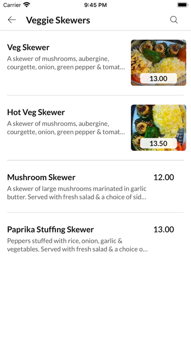 Paprika Grill Restaurant Screenshot