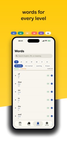 Daily English: Widget iPhone screenshot