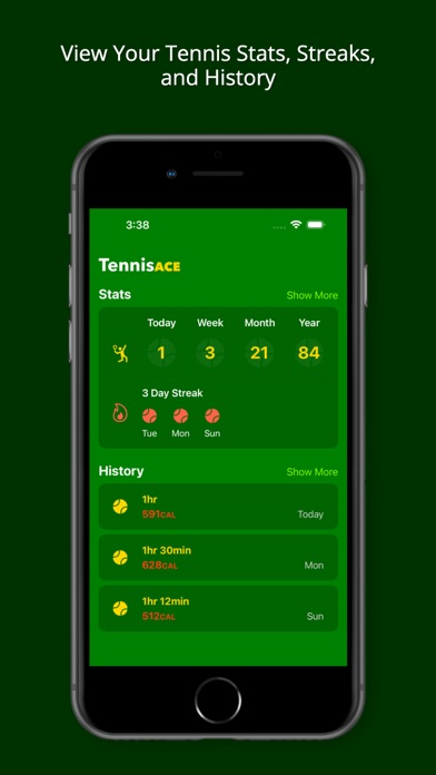 TennisACE - Tennis Tracker Screenshot