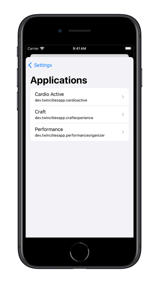 #7. Performance Organizer (iOS) Podle: Twin Cities App Dev LLC