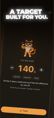 Buff Kitty Protein Tracker Screenshot 4 of 7
