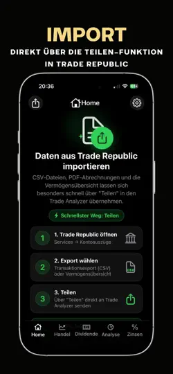 Screenshot von Trade Analyzer auf dem iPhone 2
