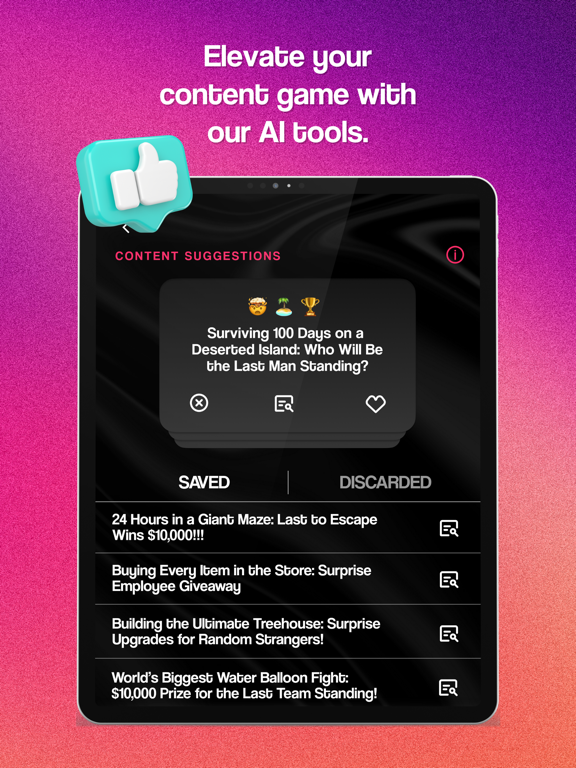 Vlogmi AI iPad screenshot 2 - Social Networking app
