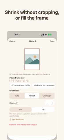 Photo Print Size: Exact Inches screenshot 3