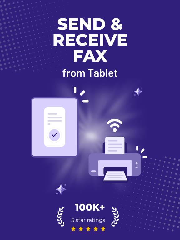 Faxify: Send & Receive Fax App iPad screenshot 1 - Utilities app