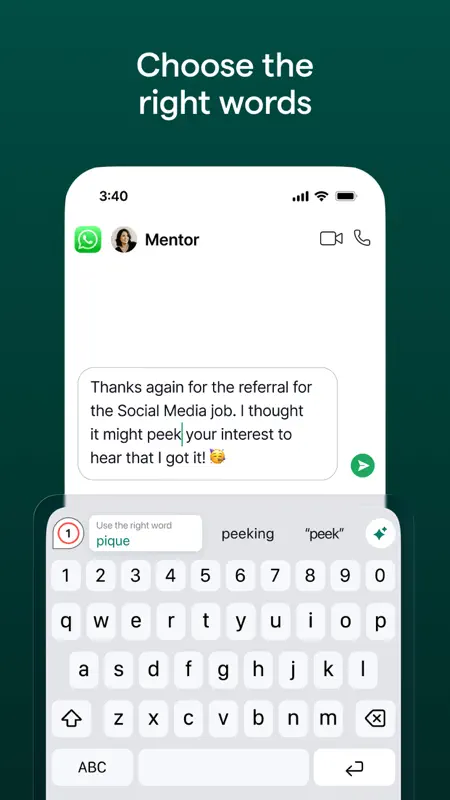 Grammarly: AI Keyboard & Voice screenshot 3 of 10