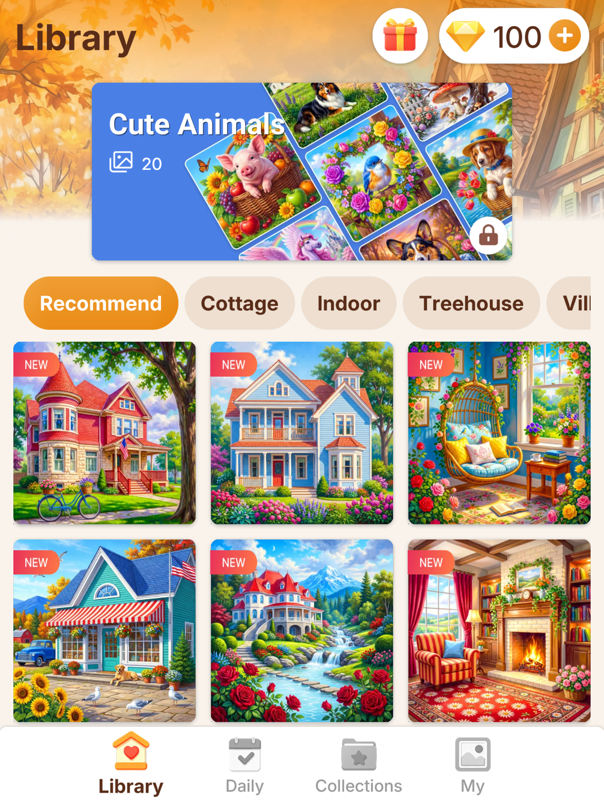 House Jigsaw Puzzle Game