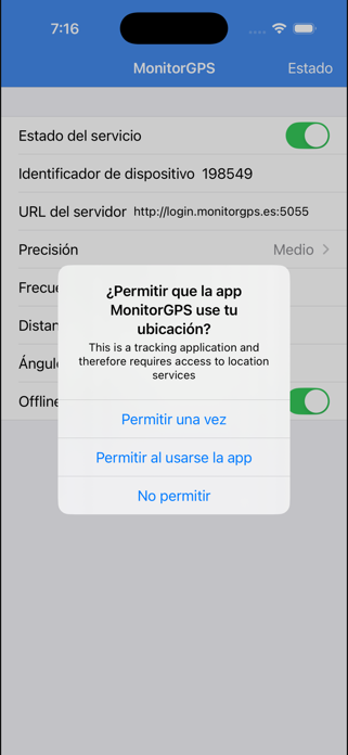 MonitorGPS Cliente Screenshot 2 of 3