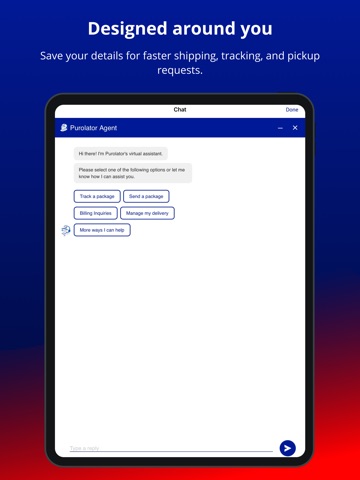 Purolator iPad screenshot 6