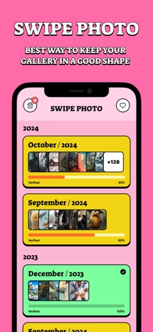 SwipePhoto: Flick & Choose iPhone screenshot