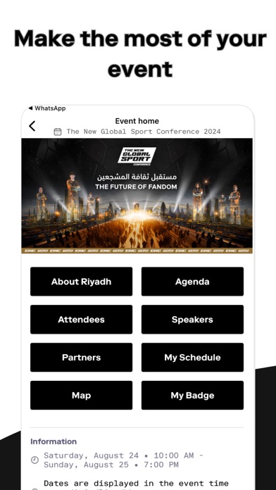 New Global Sport Conference Screenshot