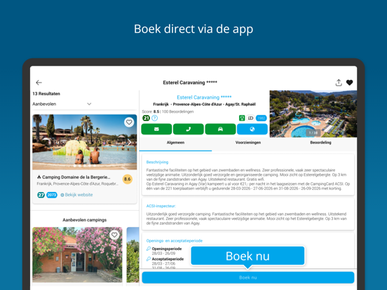 CampingCard ACSI | Camping iPad app afbeelding 3